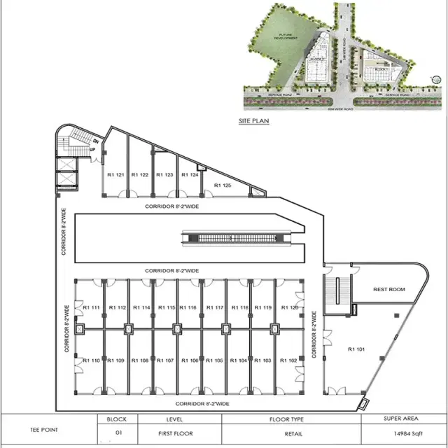M3M Tee Point Gurgaon - First Floor Plan