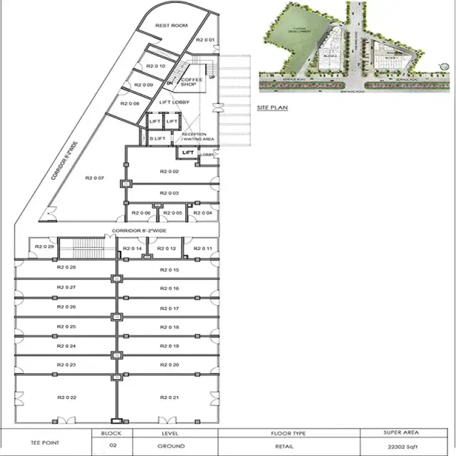 M3M Tee Point Gurgaon - Ground Floor Plan