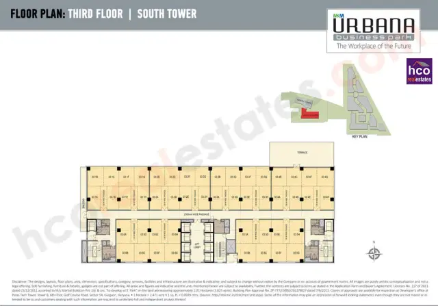 M3M Urbana Business Park Gurgaon - Third Floor