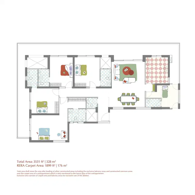 Max Estate 360 - 4 BHK Plan