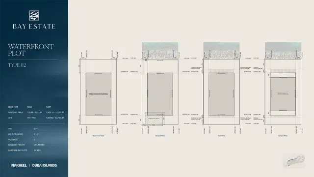 Nakheel Bay Estate at Dubai Islands Waterfront Plot 7,802 to 11,059 Sq. Ft. Floor Plan