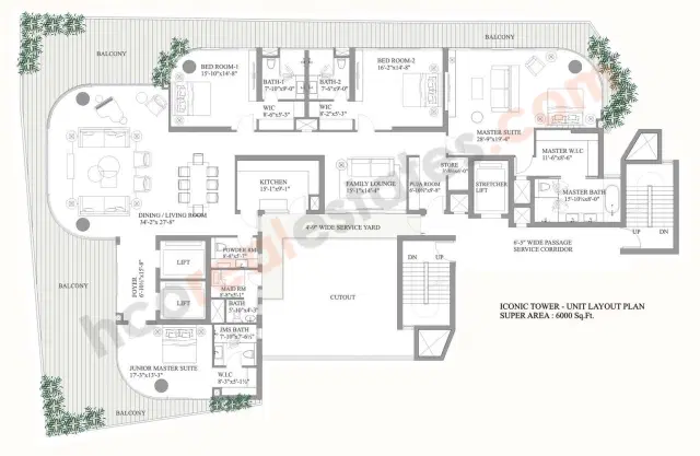 Paras Quartier Gurgaon - 4 BHK Plan