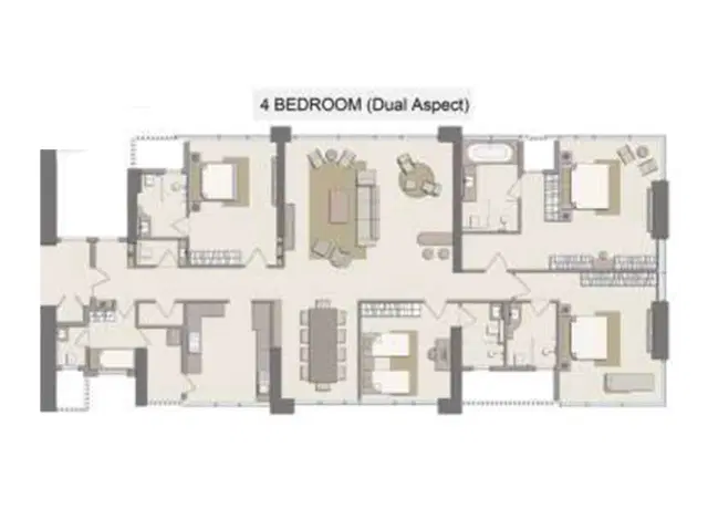 Piramal Aranya Byculla - 4 BHK Plan