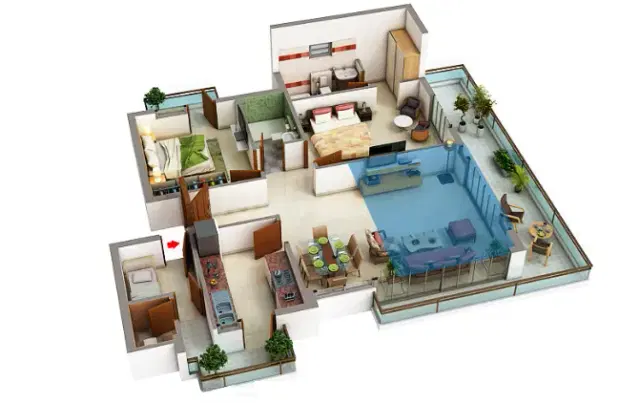Puri Emerald Bay Gurgaon - 2.5 BHK Plan