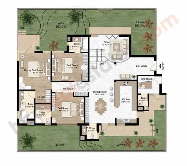 Raheja Atlantis Gurgaon - 5 BHK Plan