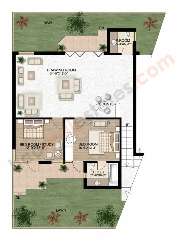 Raheja Atlantis Gurgaon - 5 BHK Plan