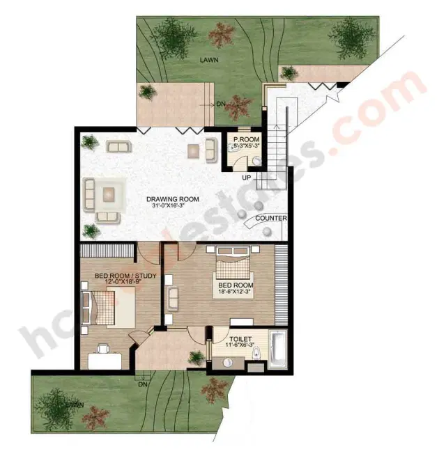 Raheja Atlantis Gurgaon - 6 BHK Plan
