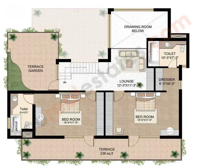 Raheja Atlantis Gurgaon - 4 BHK Plan