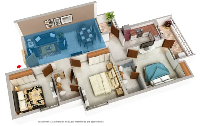 Sare Crescent Parc Gurgaon - 3 BHK Plan