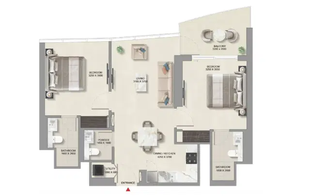 2 Bedroom