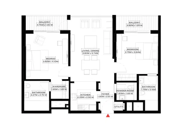 2 Bedroom
