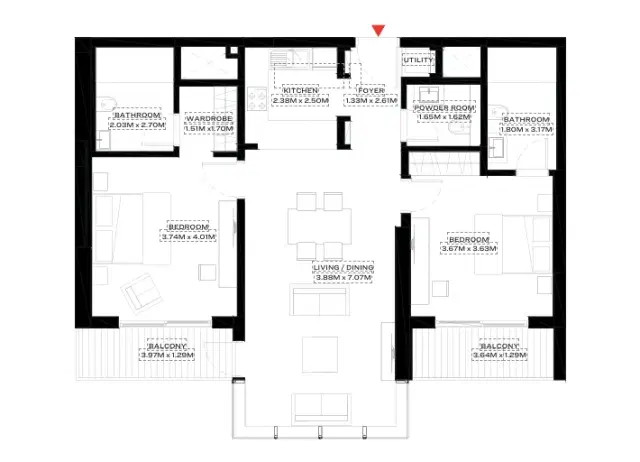 2 Bedroom