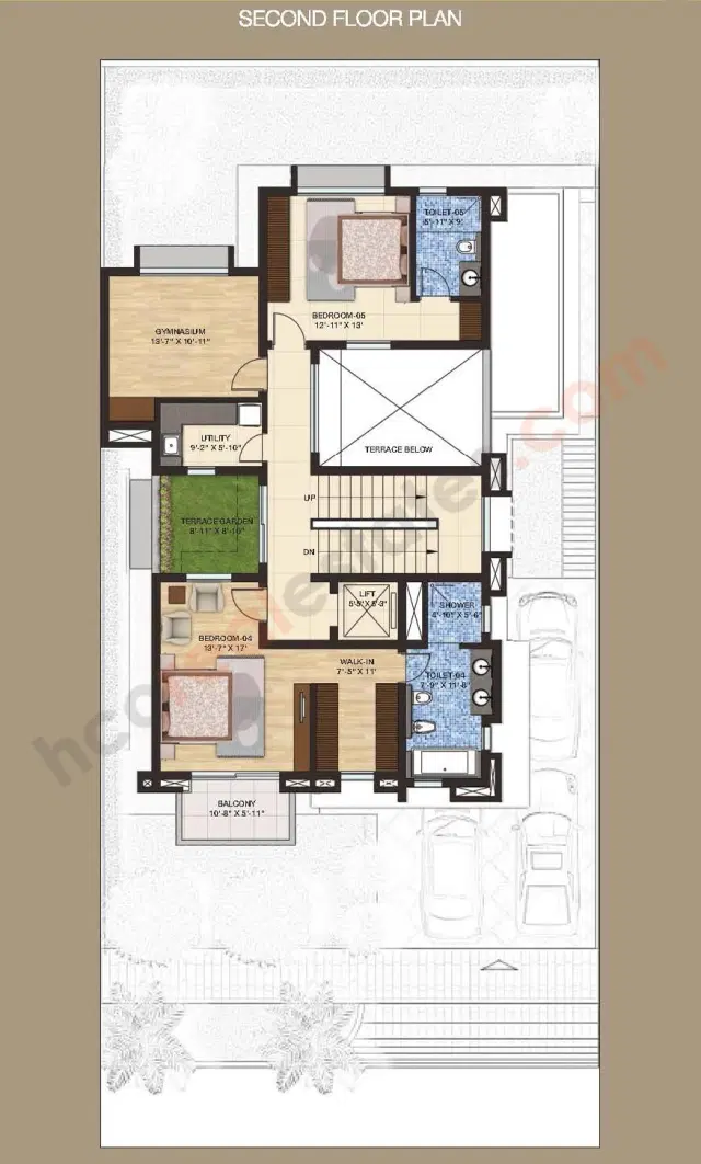 Sobha International City Phase 1 Gurgaon - 5 BHK Plan