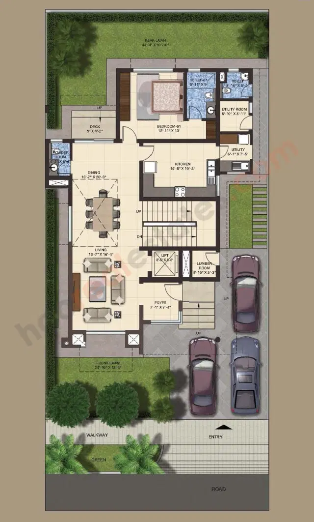 Sobha International City Phase 1 Gurgaon - 5 BHK Plan