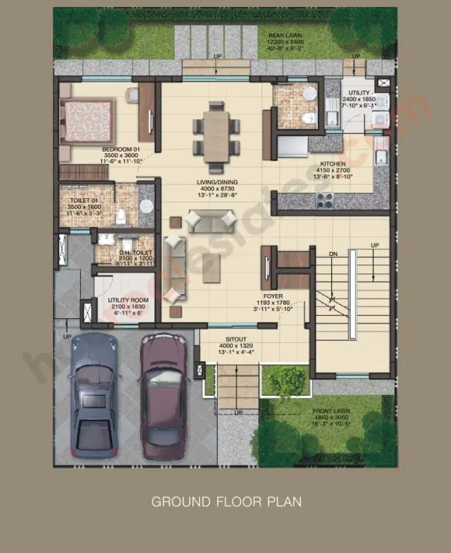 Sobha International City Phase 2 Gurgaon - 4 BHK Plan