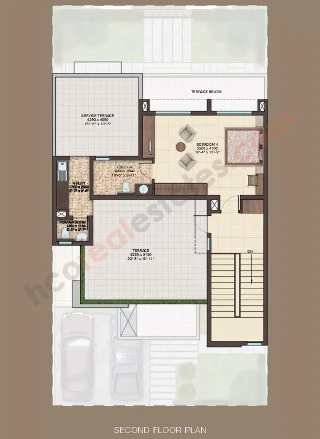 Sobha International City Phase 3 Gurgaon - 4 BHK Plan