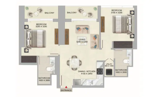 2 Bedroom
