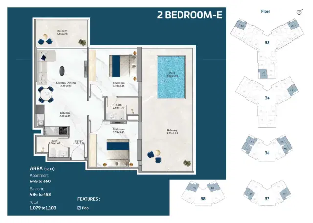 2 Bedroom
