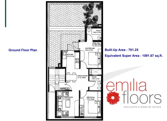 Vatika Emilia Gurgaon - 5 BHK Plan