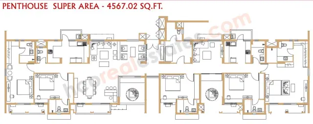 Vatika Seven Lamps Gurgaon - 5 BHK Plan