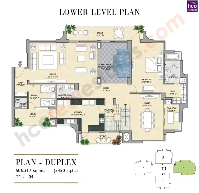 Vipul Aarohan Gurgaon - 5 BHK Plan