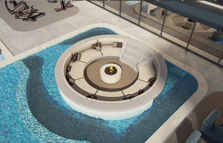 Samana Downtown One Outdoor Seating Area