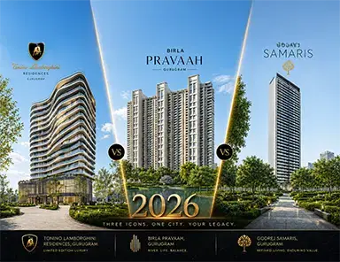 Tonino Lamborghini vs Birla Pravaah vs Godrej Samaris: The Ultra-Luxury Gurgaon Comparison (2026)