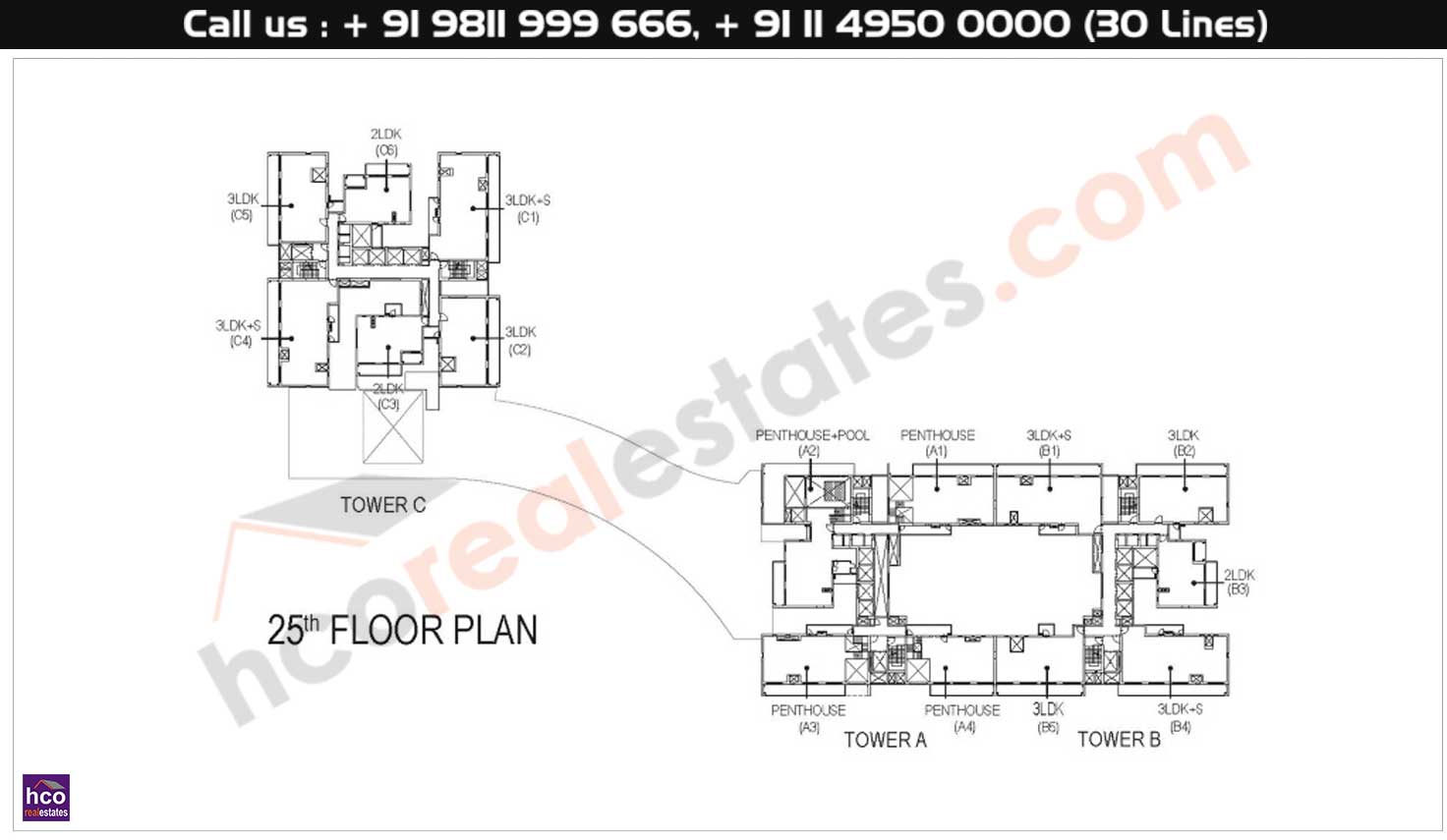 25th Floor Plan
