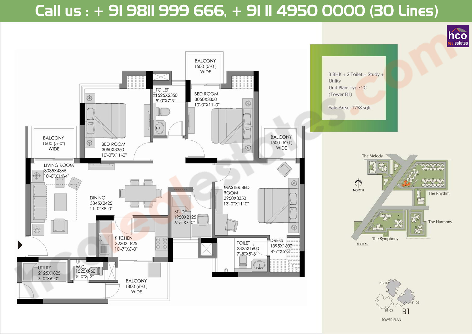 Floor Plan Experion Heartsong Gurgaon Sector 108