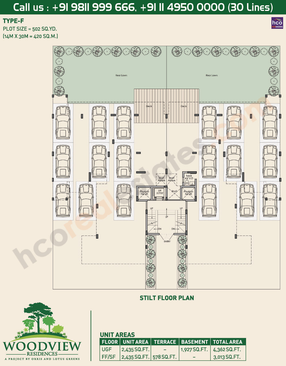 Floor Plan Lotus Woodview Gurgaon Sector 89 & 90