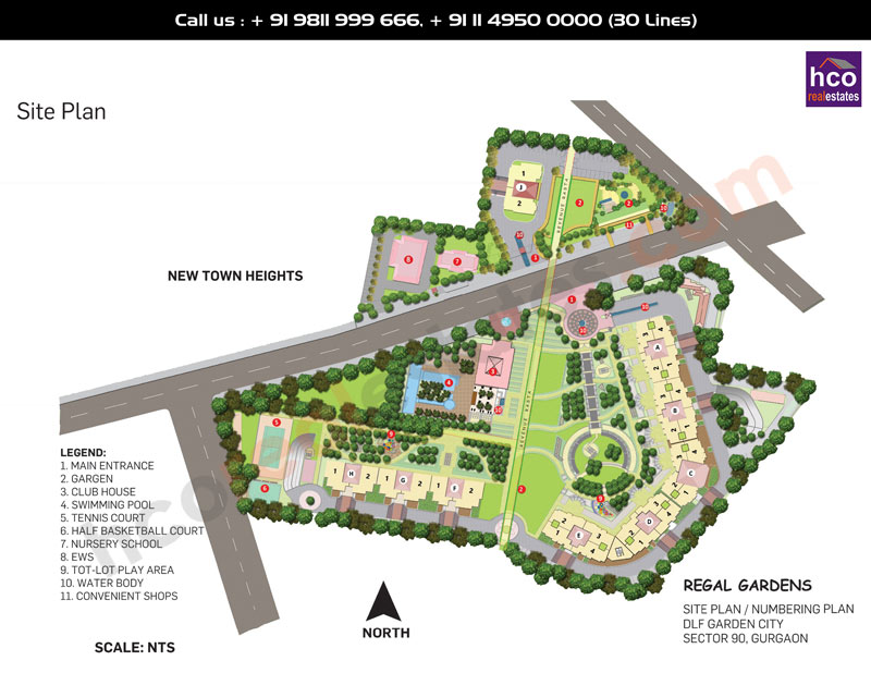 DLF Regal Gardens Site Plan