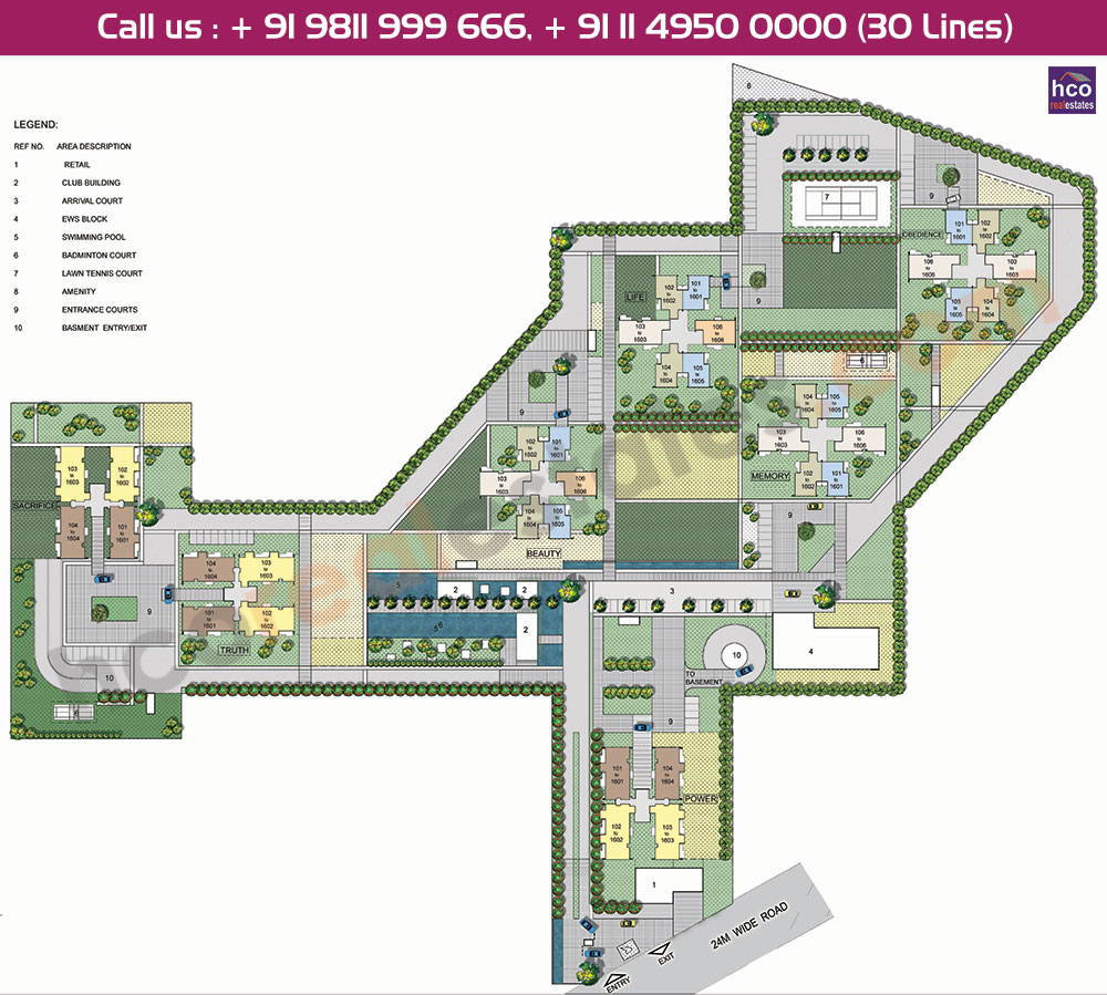 Vatika Seven Lamps Site Plan